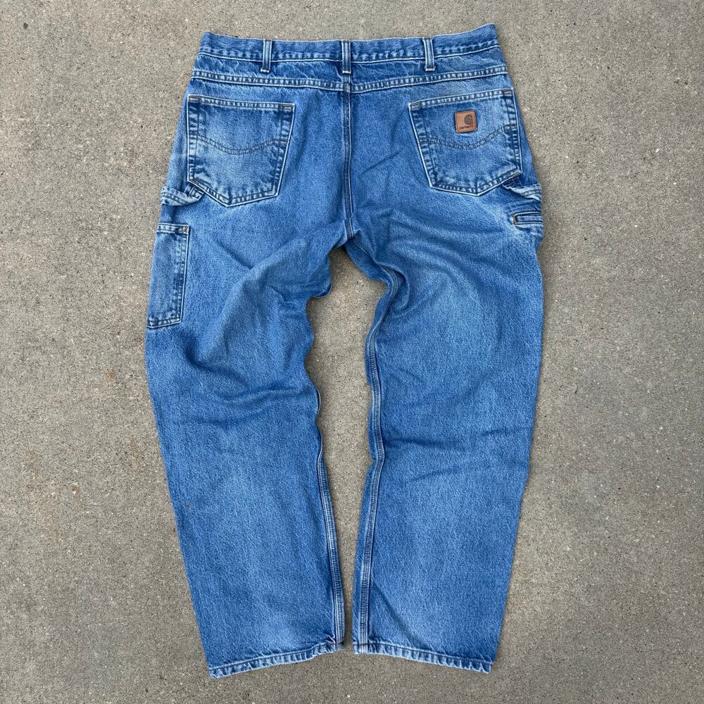 Carhartt B171-DST Carpenter Jeans Mens 40x30 Relaxed Fit Work Worn In Grunge